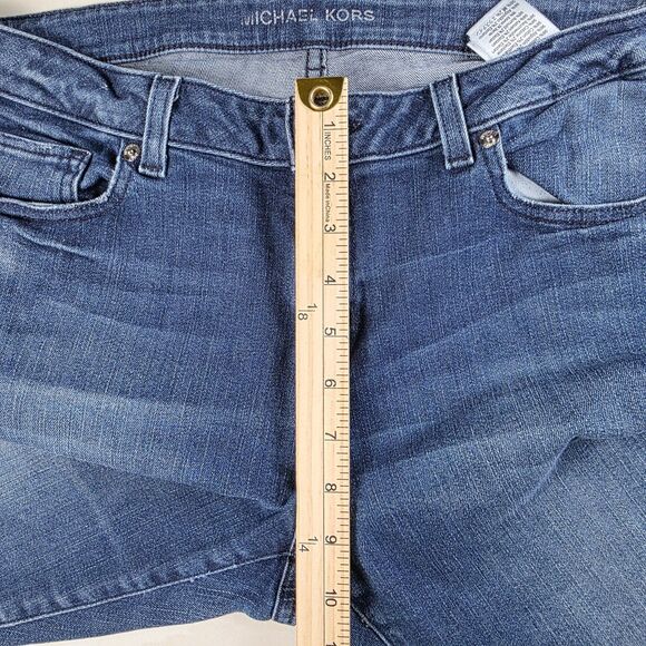 Michael Kors Women's Size 8 Skinny Leg Medium Wash Blue Denim Jeans - Picture 4 of 10